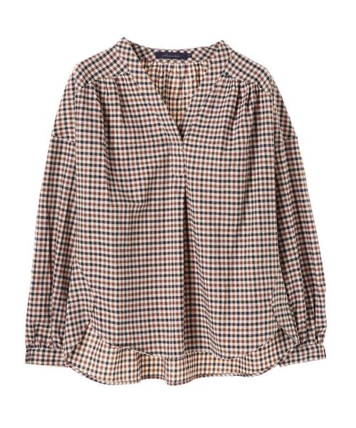 AMERICAN HOLIC(アメリカンホリック)の「Vネックスキッパーギャザーブラウス(シャツ/ブラウス・レディース・ブラック/オフホワイト/その他8/その他12/ブラック系その他3/ブラウン系その他4/ブルー系その他5・M/L)」の18枚目の写真