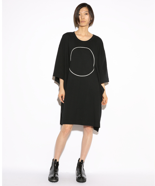 i（アイ）の「○△□発砲PT/BIG/T（Tシャツ/カットソー・レディース・ホワイト/ブラック/グレー・ﾌﾘ-）」の2枚目の写真