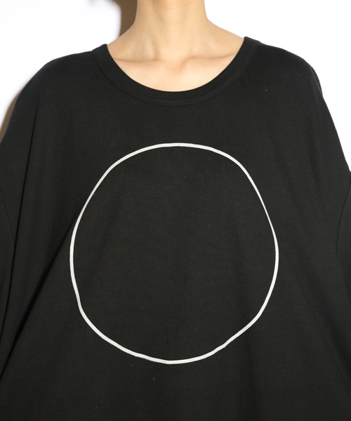 i（アイ）の「○△□発砲PT/BIG/T（Tシャツ/カットソー・レディース・ホワイト/ブラック/グレー・ﾌﾘ-）」の7枚目の写真