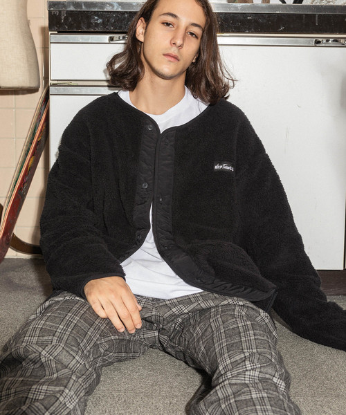 WILD THINGS(ワイルドシングス)の「WILDTHINGS / ワイルドシングス PILE FLEECE JK(ブルゾン・メンズ・ブラック/ベージュ/オリーブ・M/L)」の2枚目の写真