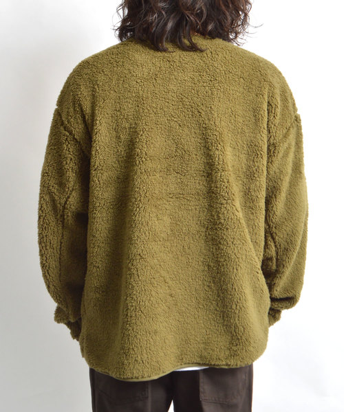 WILD THINGS(ワイルドシングス)の「WILDTHINGS / ワイルドシングス PILE FLEECE JK(ブルゾン・メンズ・ブラック/ベージュ/オリーブ・M/L)」の8枚目の写真