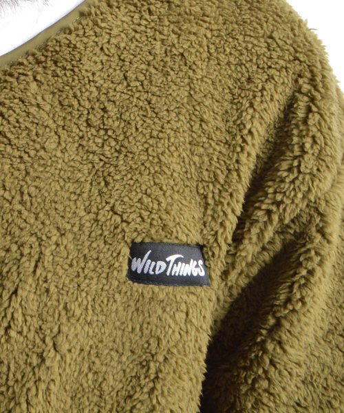 WILD THINGS(ワイルドシングス)の「WILDTHINGS / ワイルドシングス PILE FLEECE JK(ブルゾン・メンズ・ブラック/ベージュ/オリーブ・M/L)」の17枚目の写真