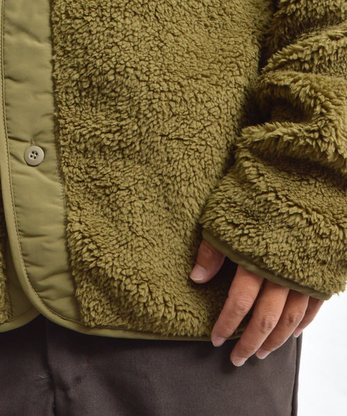 WILD THINGS(ワイルドシングス)の「WILDTHINGS / ワイルドシングス PILE FLEECE JK(ブルゾン・メンズ・ブラック/ベージュ/オリーブ・M/L)」の19枚目の写真