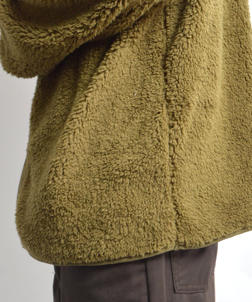 WILD THINGS(ワイルドシングス)の「WILDTHINGS / ワイルドシングス PILE FLEECE JK(ブルゾン・メンズ・ブラック/ベージュ/オリーブ・M/L)」の15枚目の写真