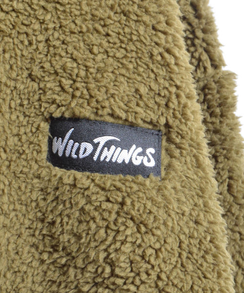 WILD THINGS(ワイルドシングス)の「WILDTHINGS / ワイルドシングス PILE FLEECE JK(ブルゾン・メンズ・ブラック/ベージュ/オリーブ・M/L)」の20枚目の写真