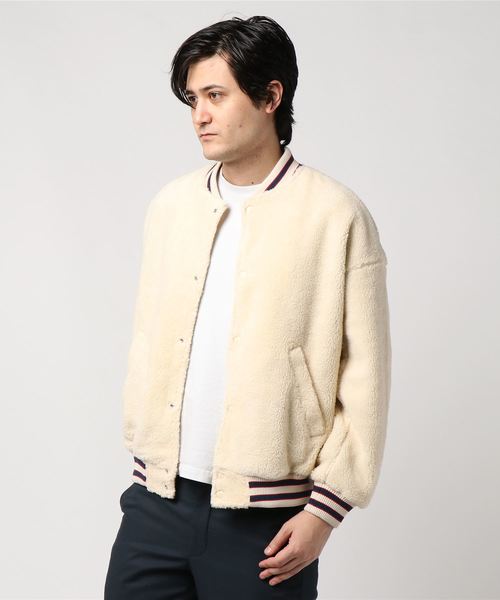 WEGO（ウィゴー）の「WEGO/ボアスタジャン（スタジャン・メンズ・ブラック/ネイビー/アイボリー/ワイン・MEDIUM/LARGE）」の9枚目の写真