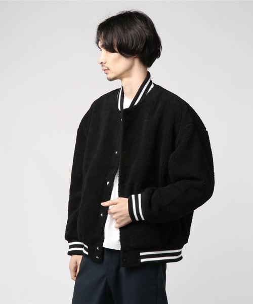 WEGO（ウィゴー）の「WEGO/ボアスタジャン（スタジャン・メンズ・ブラック/ネイビー/アイボリー/ワイン・MEDIUM/LARGE）」の19枚目の写真