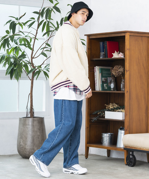 WEGO（ウィゴー）の「WEGO/ボアスタジャン（スタジャン・メンズ・ブラック/ネイビー/アイボリー/ワイン・MEDIUM/LARGE）」の10枚目の写真