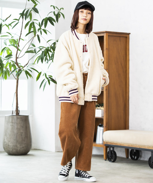 WEGO（ウィゴー）の「WEGO/ボアスタジャン（スタジャン・メンズ・ブラック/ネイビー/アイボリー/ワイン・MEDIUM/LARGE）」の16枚目の写真