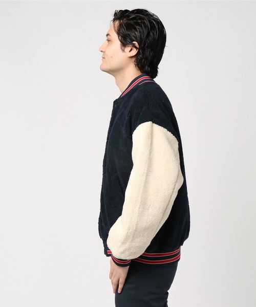 WEGO（ウィゴー）の「WEGO/ボアスタジャン（スタジャン・メンズ・ブラック/ネイビー/アイボリー/ワイン・MEDIUM/LARGE）」の7枚目の写真