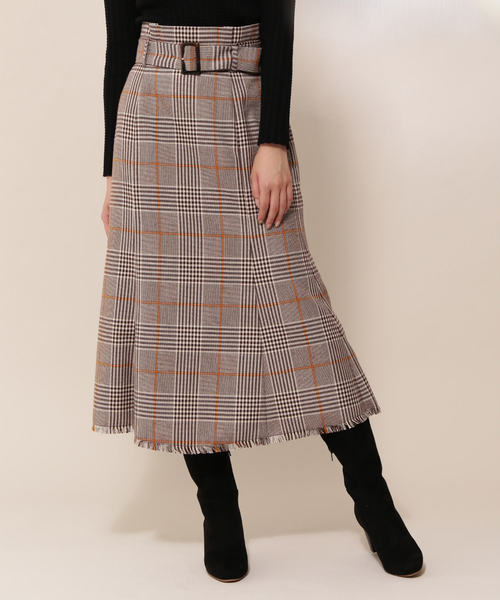 ポールスチュアート マーメイドスカート ウール チェック 11号 JILL by JILL STUART（ジルバイジルスチュアート）の