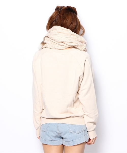 goa（ゴア）の「裏毛Top'sラビットファー付 スヌードSet（アンサンブル・レディース・チャコールグレー/モカ/アイボリー・FREE）」の6枚目の写真