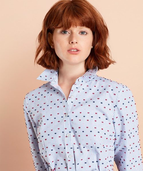 ブルックスブラザーズ Red Fleece ★ ストライプ コットンストレッチ テーラードジャケット サイズS(大きめ) Brooks Brothers ★ ブルックス ブラザーズ レッド フリース(Brooks Brothers Red Fleece