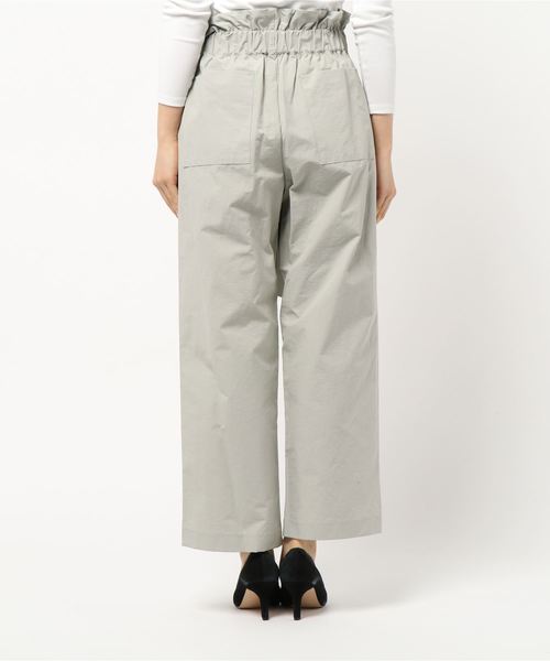 DouDou（ドゥドゥ）の「サテンリボンベルトパンツ（その他パンツ・レディース・ベージュ/グリーン/キャメル・38/36）」の4枚目の写真