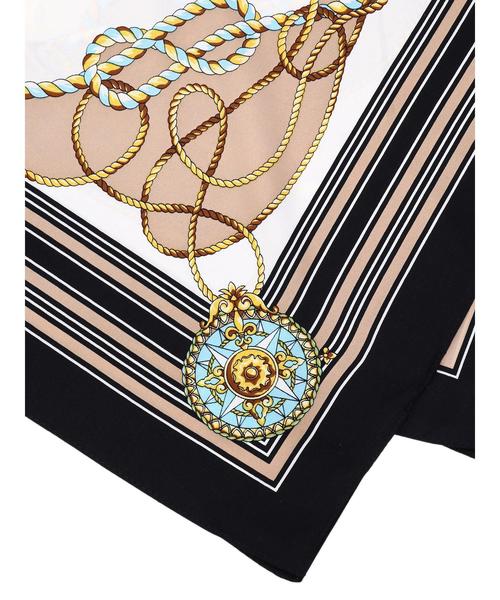 AMERICAN HOLIC（アメリカンホリック）の「ヨット柄スカーフ（ストール/ショール・レディース・ライトベージュ/ネイビー/グリーン系その他2・FREE）」の6枚目の写真