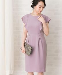 コクーンフリルドレス