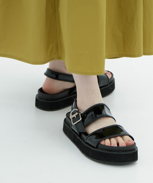 Web限定 ダブルベルトサンダル サンダル シューズ サンダル Kastane カスタネ のファッション