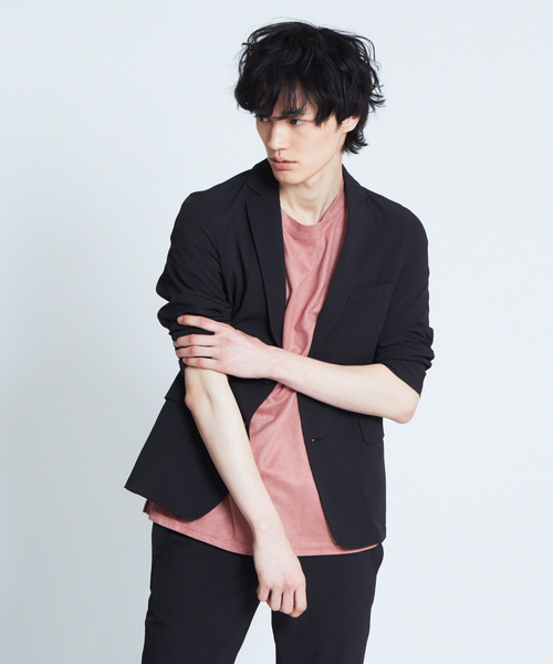 ABAHOUSE GRAY(アバハウスグレイ)の「【展開店舗限定】ストレッチドビーテフロンジャケット(テーラードジャケット・メンズ・ネイビー/ブラック/グレー/ブルー・46/48/50)」の2枚目の写真