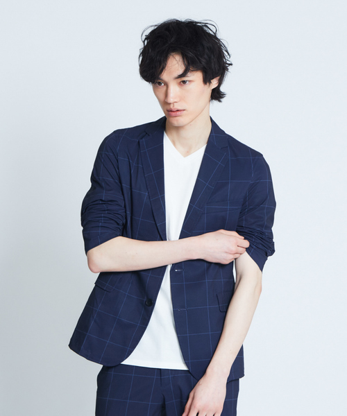 ABAHOUSE GRAY(アバハウスグレイ)の「【展開店舗限定】ストレッチドビーテフロンジャケット(テーラードジャケット・メンズ・ネイビー/ブラック/グレー/ブルー・46/48/50)」の14枚目の写真