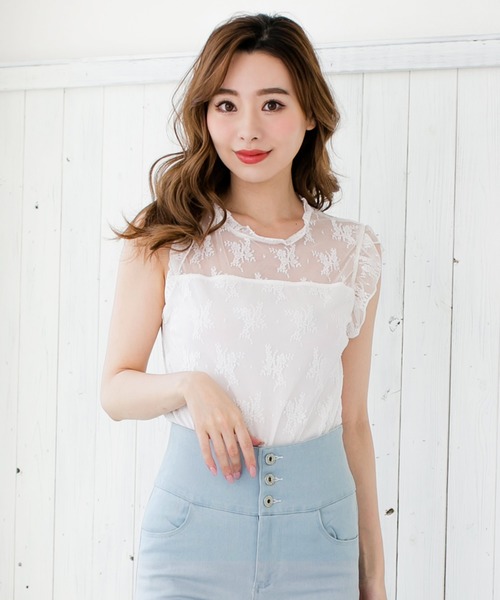 セール 刺繍レースハイネックノースリーブトップス Tシャツ カットソー Julia Boutique ジュリアブティック のファッション通販 Zozotown