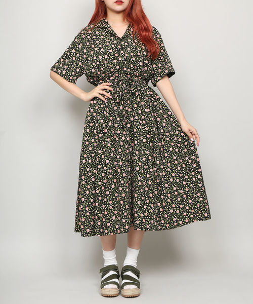 花柄開襟シャツワンピース シャツワンピース Punyus プニュズ のファッション通販 Zozotown