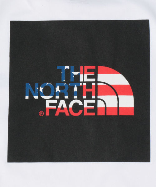 THE NORTH FACE(ザノースフェイス)の「THE NORTH FACE: ナショナルフラッグ スクエアロゴ Tシャツ(Tシャツ/カットソー・メンズ・ホワイト・MEDIUM/LARGE/X-LARGE)」の7枚目の写真