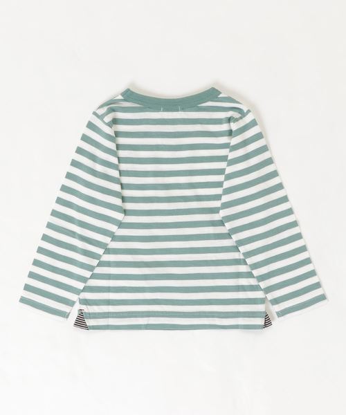 RAGMART(ラグマート)の「ボーダーTシャツ(Tシャツ/カットソー・キッズ・パープル/ブルー/グリーン・110cm/100cm/120cm/130cm)」の4枚目の写真