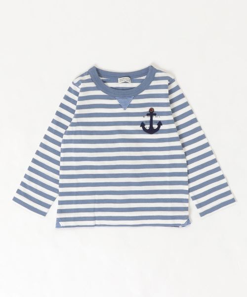 RAGMART(ラグマート)の「ボーダーTシャツ(Tシャツ/カットソー・キッズ・パープル/ブルー/グリーン・110cm/100cm/120cm/130cm)」の15枚目の写真