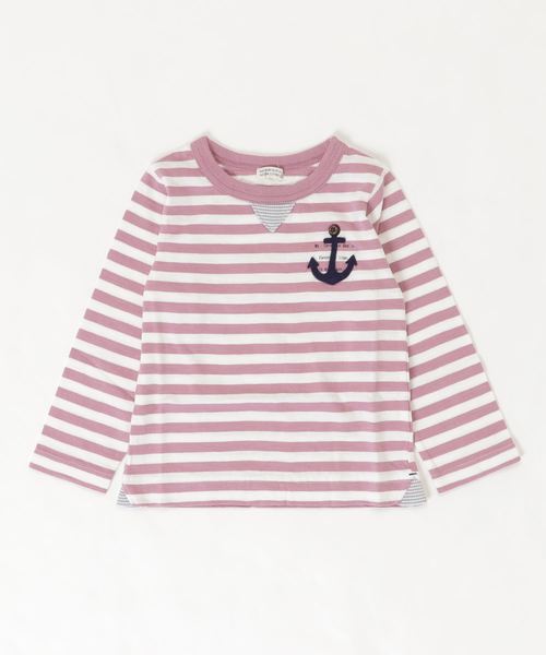 RAGMART(ラグマート)の「ボーダーTシャツ(Tシャツ/カットソー・キッズ・パープル/ブルー/グリーン・110cm/100cm/120cm/130cm)」の14枚目の写真