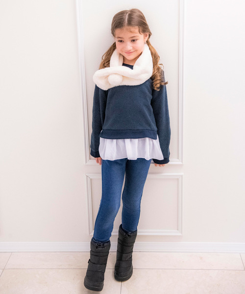 Catherine Cottage（キャサリンコテージ）の「Winter boots【EVERY】（ブーツ・キッズ・ブラック/ネイビー/カーキ/ライラック・23/24/22/20/18/17/19/21）」の5枚目の写真