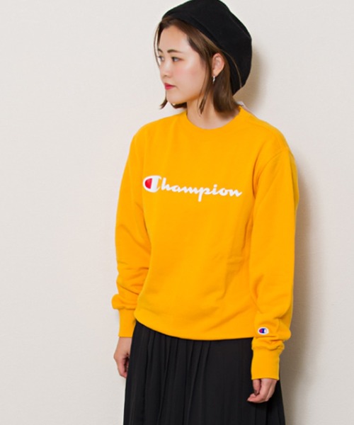 取り寄せ オンライン Champion ロゴ裏毛プルオーバー C3 Q002 スウェット Champion チャンピオン のファッション 新品 在庫あり Arenatheatre Net