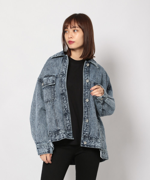 PAGEBOY(ページボーイ)の「BIGシルエットGジャン(その他アウター・レディース・ブラック系その他/ブルー系その他/ブラック・FREE)」の3枚目の写真