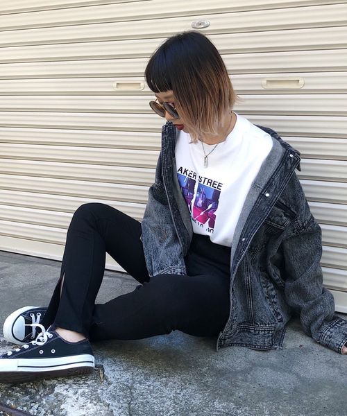 PAGEBOY(ページボーイ)の「BIGシルエットGジャン(その他アウター・レディース・ブラック系その他/ブルー系その他/ブラック・FREE)」の16枚目の写真