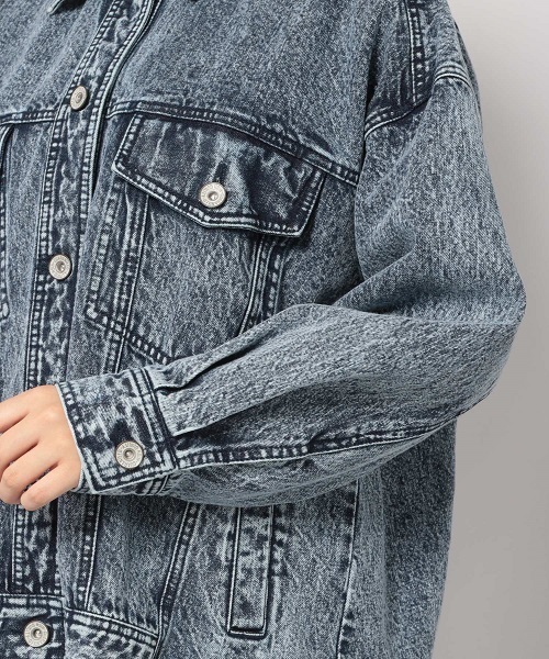 PAGEBOY(ページボーイ)の「BIGシルエットGジャン(その他アウター・レディース・ブラック系その他/ブルー系その他/ブラック・FREE)」の4枚目の写真