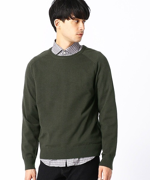 COMME CA ISM（コムサイズム）の「クルーネック カラー プルオーバー（ニット/セーター・メンズ・ホワイト/ブラック/ベージュ/カーキ/ブルー/ワイン・MEDIUM/LARGE）」の4枚目の写真