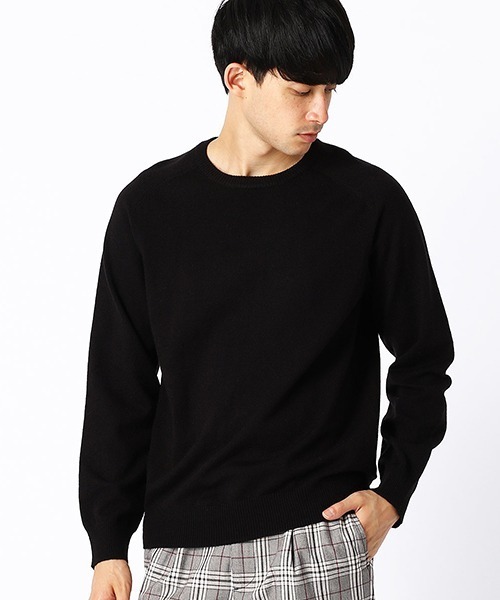 COMME CA ISM（コムサイズム）の「クルーネック カラー プルオーバー（ニット/セーター・メンズ・ホワイト/ブラック/ベージュ/カーキ/ブルー/ワイン・MEDIUM/LARGE）」の2枚目の写真