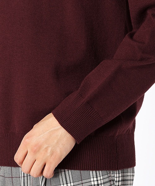 COMME CA ISM（コムサイズム）の「クルーネック カラー プルオーバー（ニット/セーター・メンズ・ホワイト/ブラック/ベージュ/カーキ/ブルー/ワイン・MEDIUM/LARGE）」の15枚目の写真