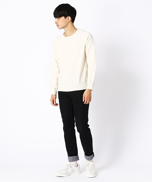 COMME CA ISM（コムサイズム）の「クルーネック カラー プルオーバー（ニット/セーター・メンズ・ホワイト/ブラック/ベージュ/カーキ/ブルー/ワイン・MEDIUM/LARGE）」の9枚目の写真