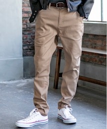 JILL BLAZE | ストレッチ コットンツイル ／ カラーパンツ スリム テーパード サルエル パンツ(チノパンツ)