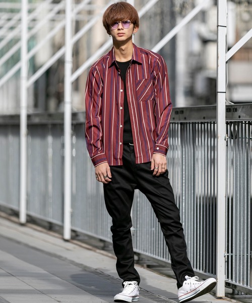 JILL BLAZE(ジルブレイズ)の「ストレッチ コットンツイル / カラーパンツ スリム テーパード サルエル パンツ(チノパンツ・メンズ・ブラック/チャコールグレー/ベージュ/カーキ/ネイビー/ワインレッド・M/L/LL)」の16枚目の写真