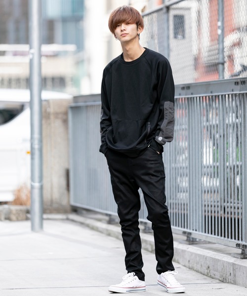 JILL BLAZE(ジルブレイズ)の「ストレッチ コットンツイル / カラーパンツ スリム テーパード サルエル パンツ(チノパンツ・メンズ・ブラック/チャコールグレー/ベージュ/カーキ/ネイビー/ワインレッド・M/L/LL)」の17枚目の写真