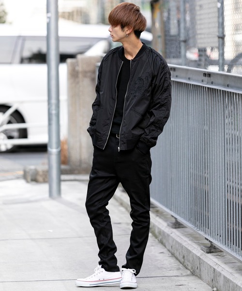 JILL BLAZE(ジルブレイズ)の「ストレッチ コットンツイル / カラーパンツ スリム テーパード サルエル パンツ(チノパンツ・メンズ・ブラック/チャコールグレー/ベージュ/カーキ/ネイビー/ワインレッド・M/L/LL)」の15枚目の写真