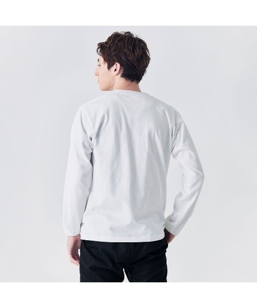 KLON(クローン)の「KLON STYLE OFF LONG T LOGO WHITE(Tシャツ/カットソー・レディース・ホワイト・S/M/L/XL)」の6枚目の写真