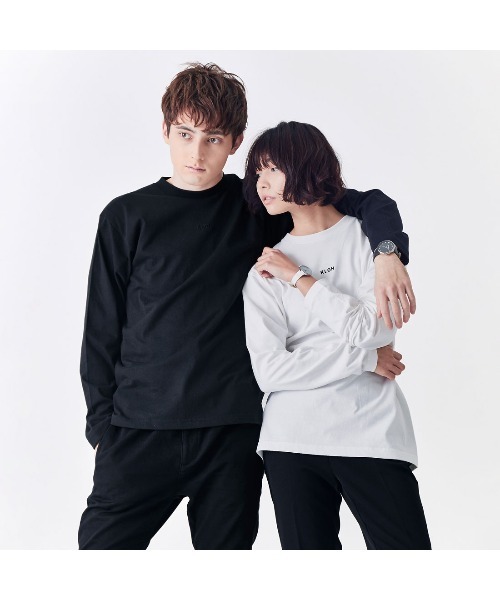 KLON(クローン)の「KLON STYLE OFF LONG T LOGO WHITE(Tシャツ/カットソー・レディース・ホワイト・S/M/L/XL)」の9枚目の写真