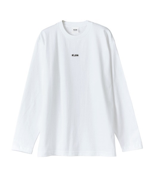 KLON(クローン)の「KLON STYLE OFF LONG T LOGO WHITE(Tシャツ/カットソー・レディース・ホワイト・S/M/L/XL)」の5枚目の写真