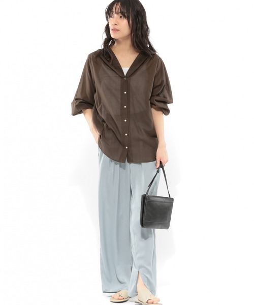 LAKOLE（ラコレ）の「ヴィンテージサテンイージーパンツ / LAKOLE（その他パンツ・レディース・ブルー/スモーク/サンドグレー・SMALL/MEDIUM）」の5枚目の写真