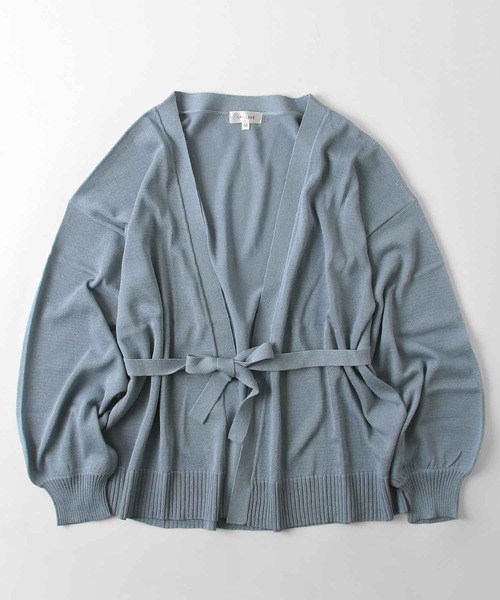 Chillfar(チルファー)の「ボリュームスリーブカシュクールカーディガン(カーディガン/ボレロ・レディース・ブラウン/ベージュ/ブラック/アイボリー/ブルー/グリーン/モカ/ピンク・MEDIUM/LARGE)」の7枚目の写真