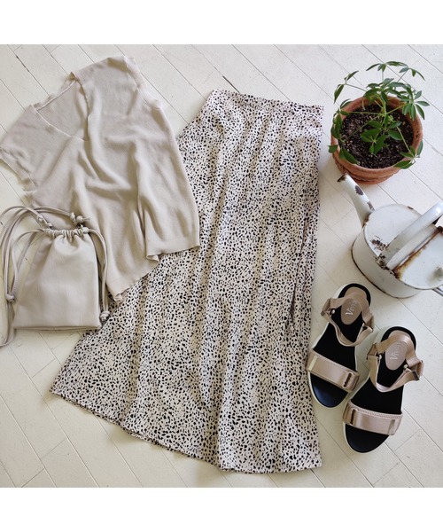 fifth（フィフス）の「レオパードミディースカート（スカート・レディース・イエロー/アイボリー・MEDIUM）」の15枚目の写真