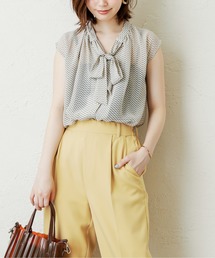 natural couture | 前後2WAY金釦ボータイブラウス(シャツ/ブラウス)