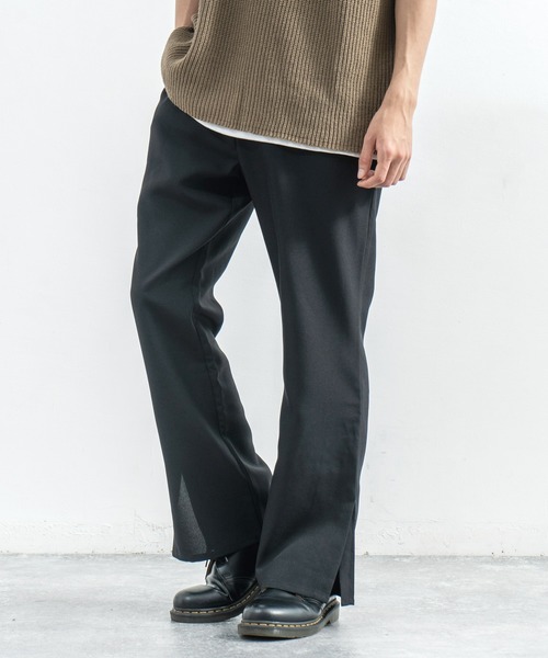 Rocky Monroe(ロッキーモンロー)の「ポリトロ スリットフレアパンツ(その他パンツ・メンズ・ライトグレー/ブラック/ライトブラウン/ライトベージュ/ダークベージュ・M/L)」の9枚目の写真